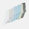 Anna Field 8 Pack - Chaussettes - Blue/Grey 2 Anna Field 8 Pack - Chaussettes - Blue/Grey -Anna Field 09a3a81947514c28b1a32151177717f9