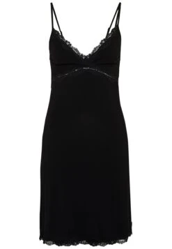 Anna Field Heidi Short Sleeves Viscose Nightdress - Chemise De Nuit / Nuisette - Black -Anna Field 09bf0e44fa95471b8c6347b5c956e75d