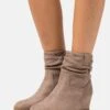 Anna Field Winter Boot - Bottines Compensées - Taupe -Anna Field 0a2483edb4374d2589346985afd7587d
