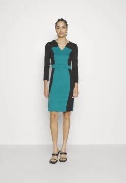 Anna Field Robe En Jersey - Black/Dark Green -Anna Field 0ea81fa8d77e44f285cf53ffad5efd36