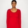 Anna Field Button Detail - Pullover - Red -Anna Field 1ab2ae3fa5ad4dbfb74aac97bd35c7f5
