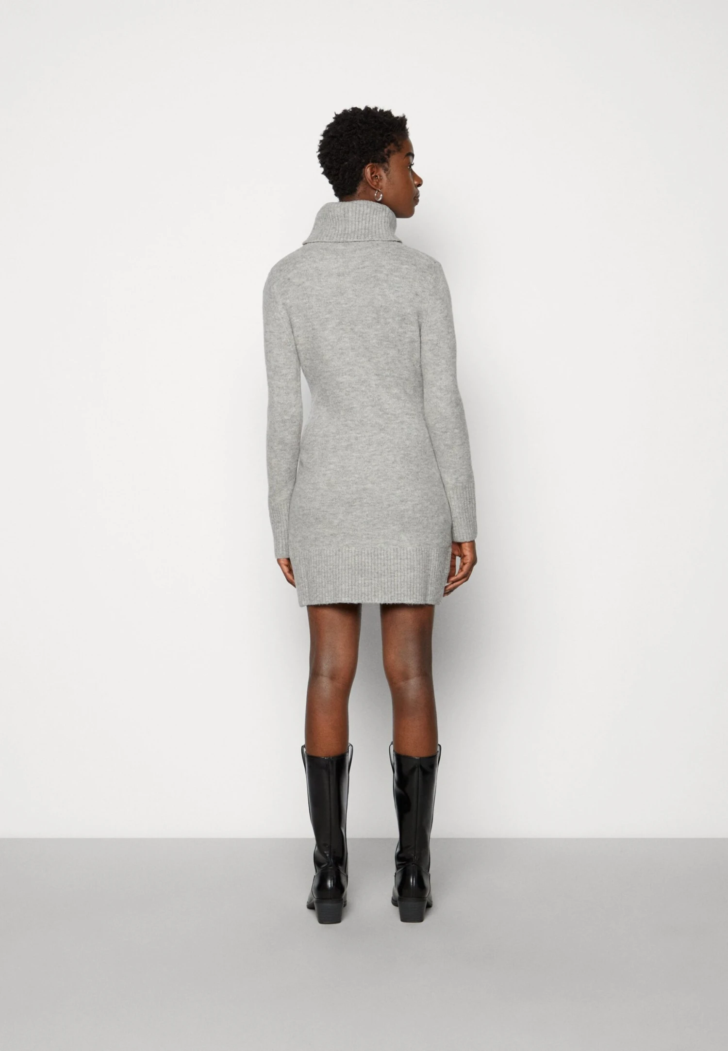 Anna Field Rollkragen Mini Strickkleid - Robe Fourreau - Grey 5 Anna Field Rollkragen Mini Strickkleid - Robe Fourreau - Grey – Image 3