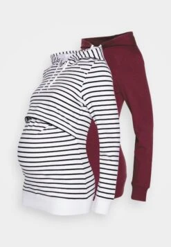 2 Pack - Sweat À Capuche - Black-White/Bordeaux -Anna Field 2aebb9b57d85428c81357794d6525c23