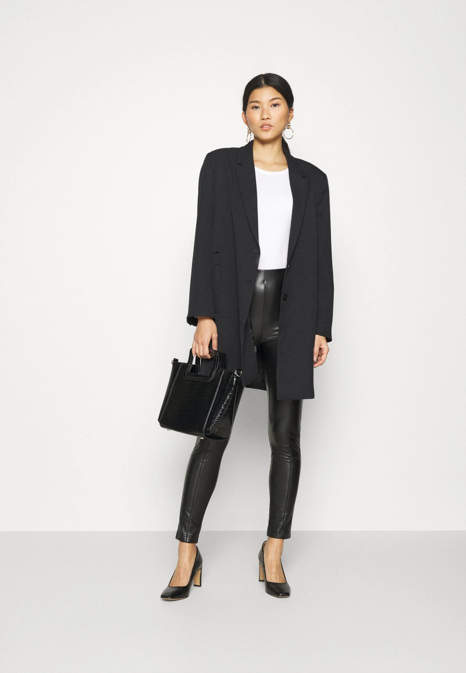 Anna Field 3 Pack - T-Shirt À Manches Longues - Black/White/Mottled Light Grey 3 Anna Field 3 Pack - T-Shirt À Manches Longues - Black/White/Mottled Light Grey