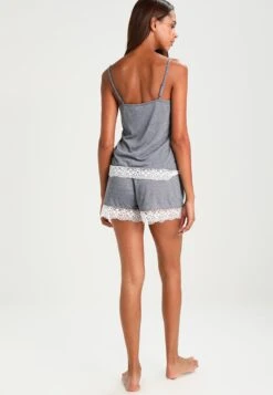 Anna Field Sarah Short Pj Set - Pyjama - Off-White/Dark Blue -Anna Field 33d0e936af774883bb2b5a180610a668