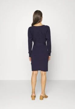 Anna Field Wrap V Ausschnitt Mini Strickkleid Mit Gürtel - Robe Fourreau - Dark Blue -Anna Field 41ab5049c9cf4780b3c7830207350d6a