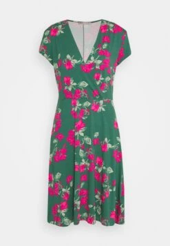 Robe En Jersey - Dark Green/Pink -Anna Field 437f12a389484c5bb77cabe19fa00e1c