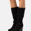 Anna Field Bottes Compensées - Black