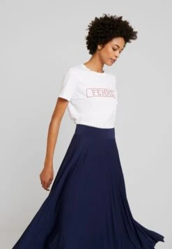 Anna Field Plisse A-Line Midi Skirt - Jupe Trapèze - Maritime Blue -Anna Field 7ab564a26da040e68012a316977b7a10