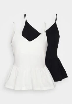 Petite 2Pack - Blouse - Black/ White -Anna Field 86be941200074af281958dcb1a7a45a0