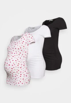 3Pack - T-Shirt Imprimé - White/White /Black -Anna Field 8b002e3049b54ffb8e1402b4f5ccb2ce