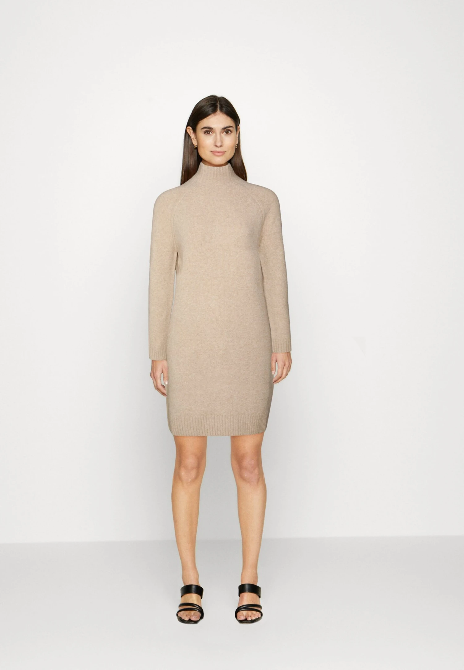 Anna Field Perkin Ausschnitt Mini Strickkleid - Robe Fourreau - Camel 3 Anna Field Perkin Ausschnitt Mini Strickkleid - Robe Fourreau - Camel