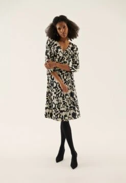 Anna Field Robe De Jour - Black/Off-White -Anna Field 8f2515dede00426786e72c423235675b