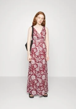 Anna Field Robe Longue - Bordeaux/Multi Coloured -Anna Field 96c7b5234dc74f6281edd280140091d8