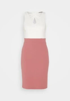 Anna Field Robe En Jersey - White/Pink -Anna Field 9915d3faeaa04311972bfb184ef630e4