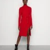 Anna Field Rollkragen Ripp Mini Strickkleid Mit Gürtel - Robe Pull - Red -Anna Field 9fda608887c6431580b68dc824e7e09f