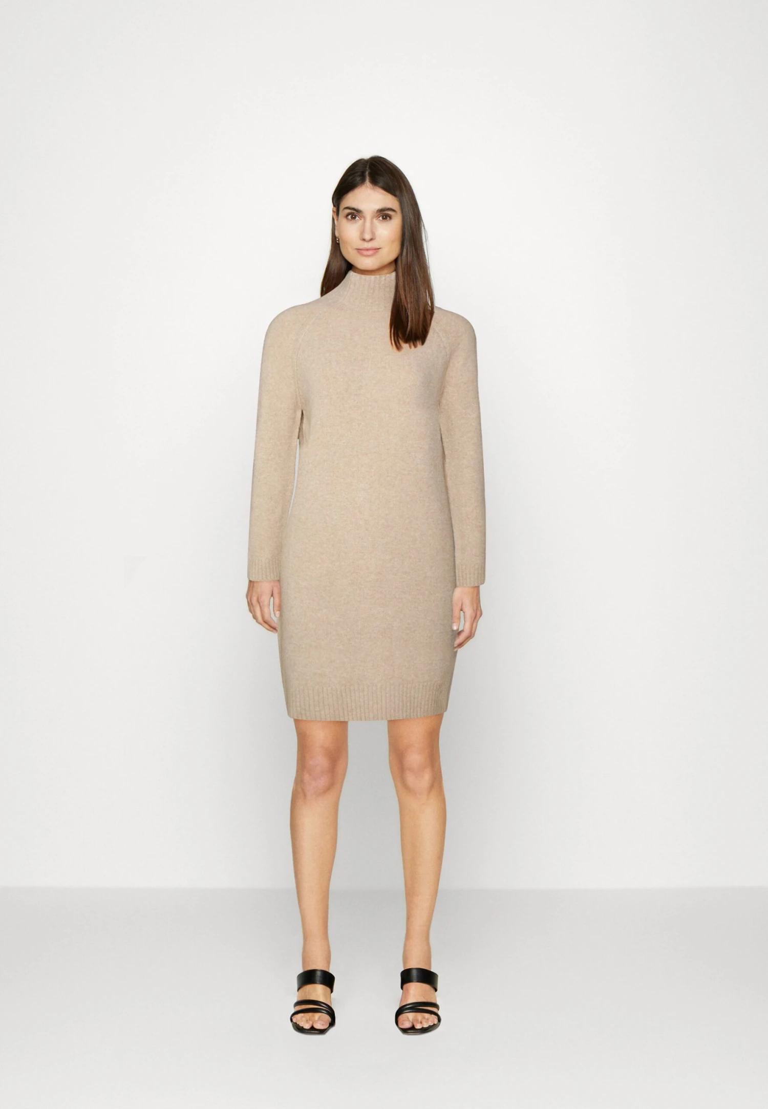 Anna Field Perkin Ausschnitt Mini Strickkleid - Robe Fourreau - Camel 4 Anna Field Perkin Ausschnitt Mini Strickkleid - Robe Fourreau - Camel – Image 2