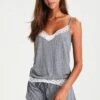 Anna Field Sarah Short Pj Set - Pyjama - Off-White/Dark Blue