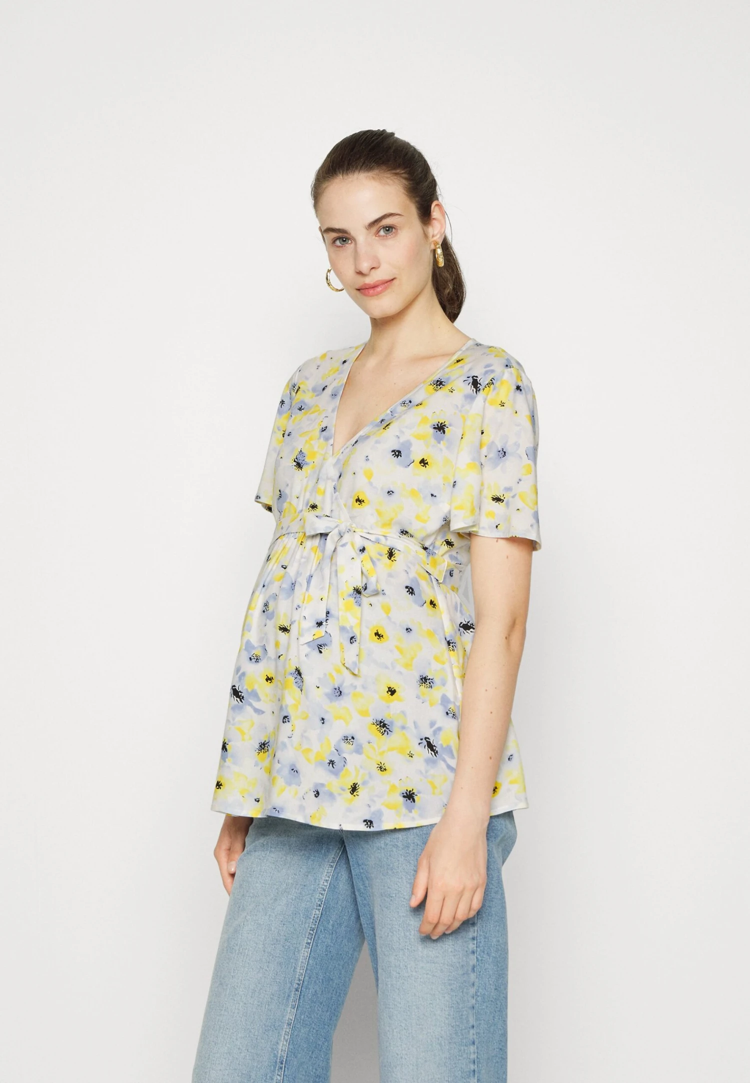 Blouse - White/Light Blue 3 Blouse - White/Light Blue