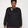 Cut Out Neck Fit - Sweatshirt - Black -Anna Field cb6b8a340b5c40cc8c5c277ff440297b