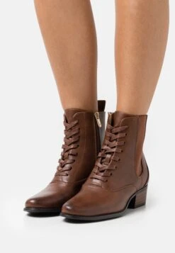 Anna Field Bottines À Lacets - Cognac