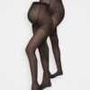 Anna Field 20 Den 2 Pack - Collants - Black