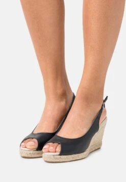 Anna Field Leather - Sandales Compensées - Dark Blue