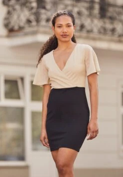 Anna Field Robe Fourreau - Gold/Black