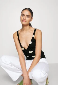 Anna Field Débardeur - Black/White -Anna Field ef9bd2e8042249a0a3f84c138d94ee20